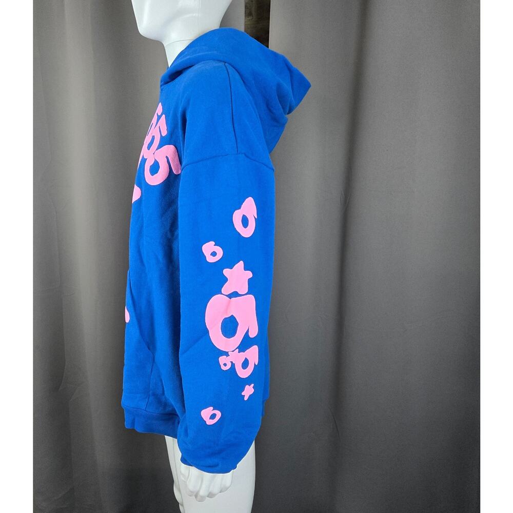 Sp5der Beluga Hoodie Blue Pink Size XL FW23 - Picture 10 of 12